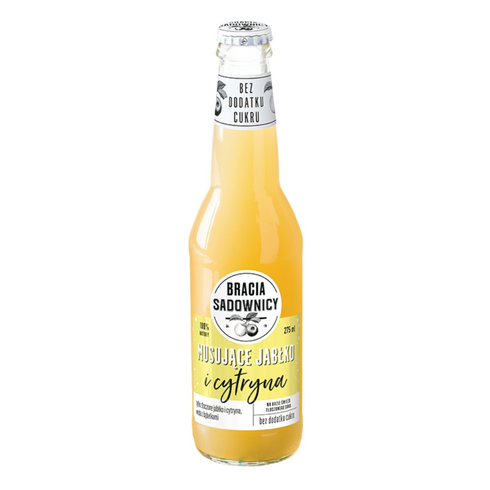 Napój Bracia Sadownicy Musujące Jabłko Cytryna 275 ml