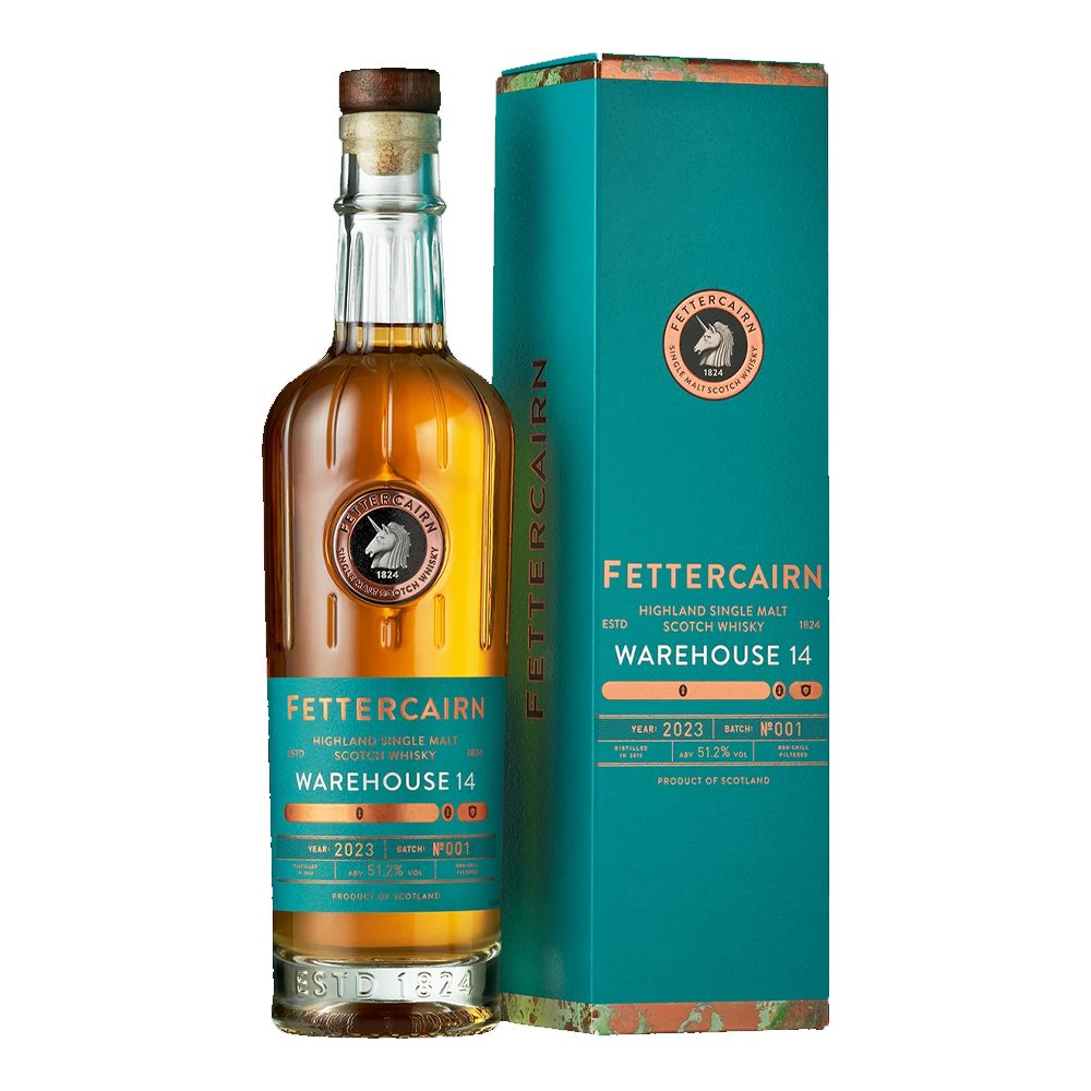 Whisky Fettercairn Warehouse 14 Batch 001 51,2% 700 ml zestaw
