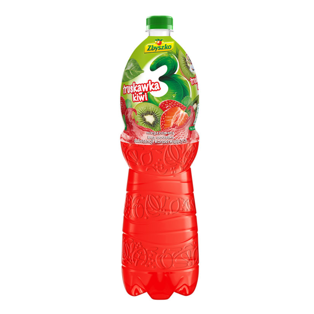 Napój Zbyszko 3 Truskawka-Kiwi niegazowany 1750 ml