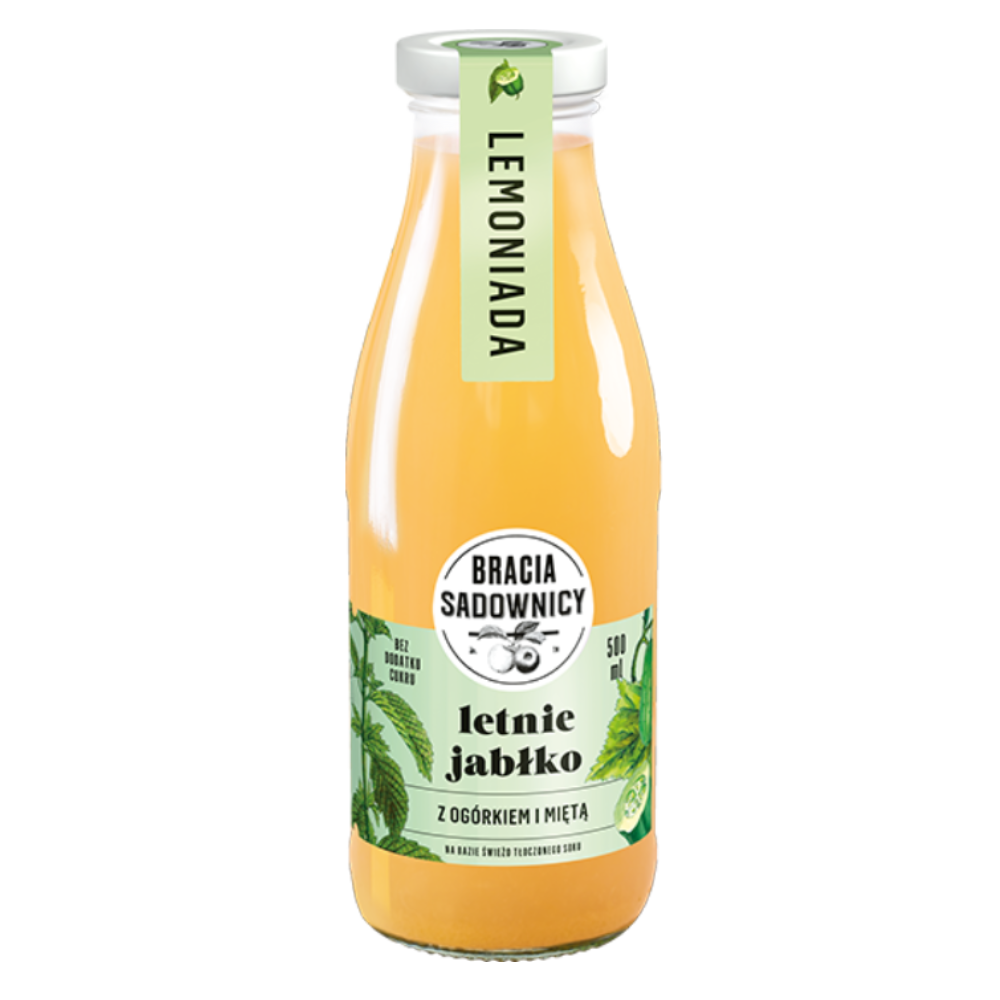 Lemoniada Bracia Sadownicy Letnie Jabłko Ogórek Mięta 500 ml