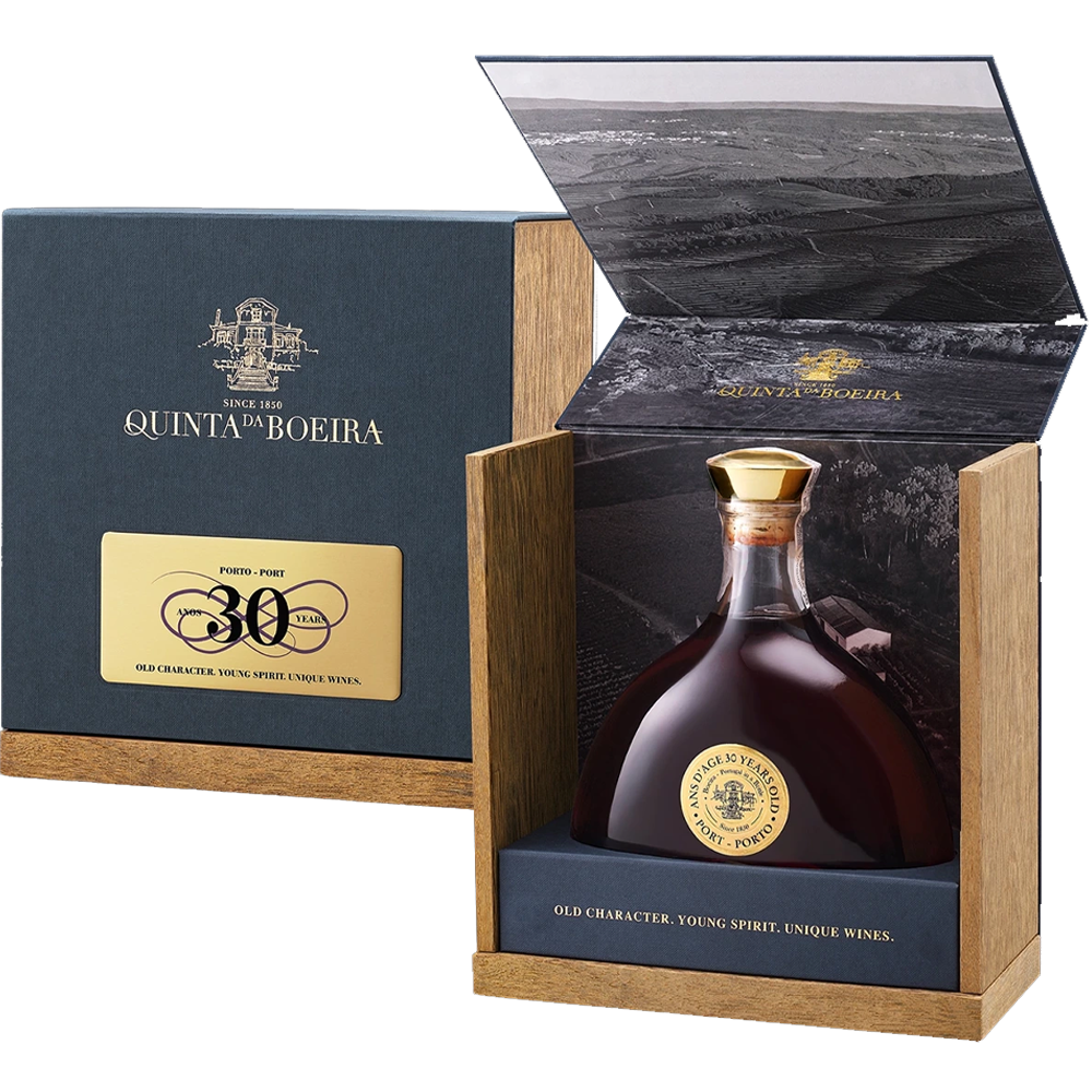 Wino Boeira 30 Years Tawny Decanter Port 19,5% czerwone słodkie 750 ml zestaw