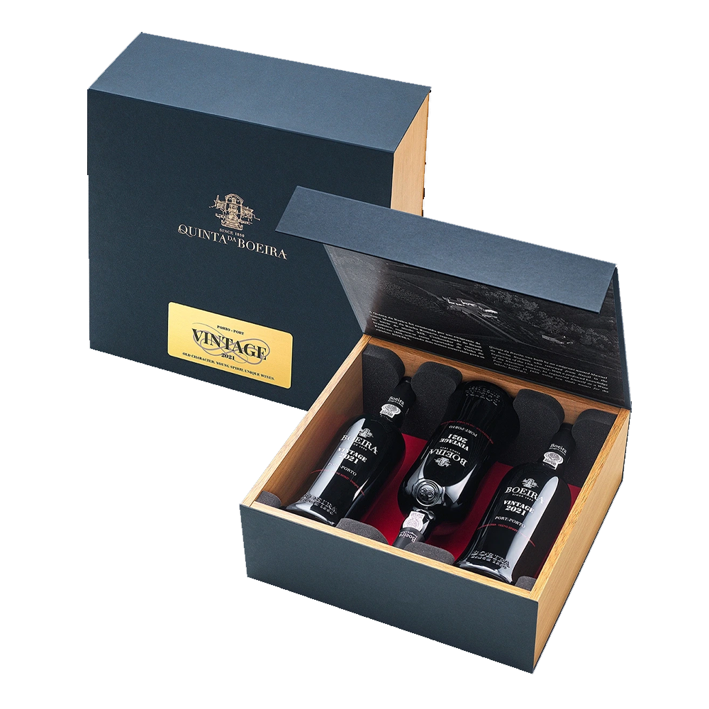 Wino wzmacniane Boeira Vintage Port 2021 19,5% czerwone słodkie 750 ml zestaw 3 butelki