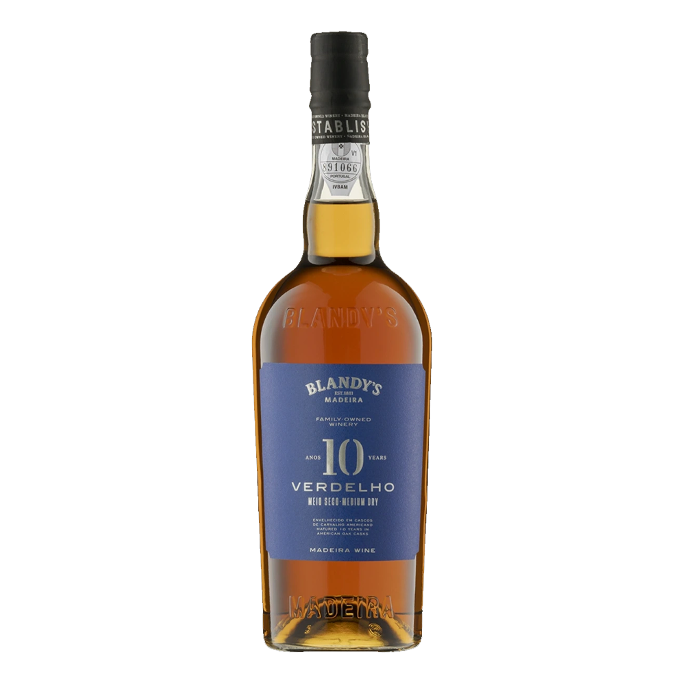 Wino Blandy’s Madeira Verdelho 10 YO 19% czerwone półwytrawne 750 ml