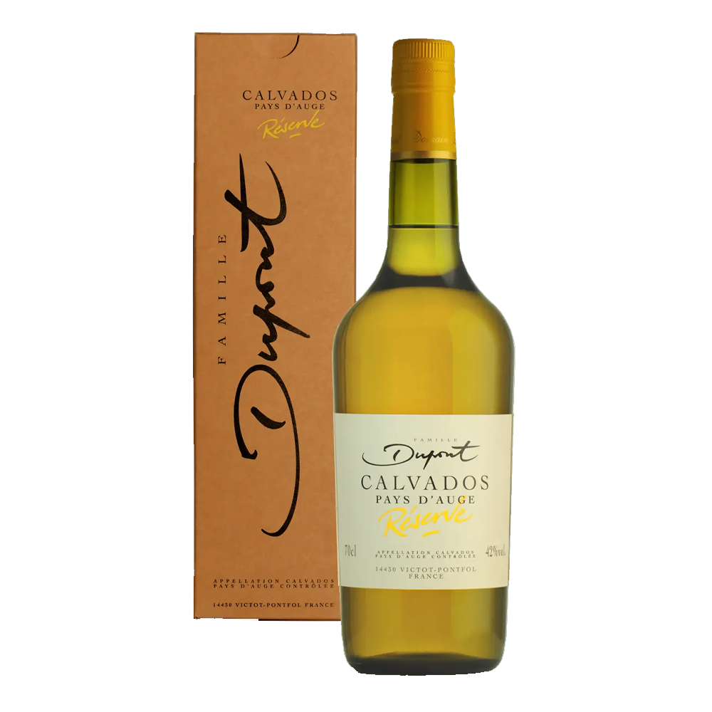 Brandy Calvados Famille Dupont Calvados Réserve 42% 700 ml zestaw