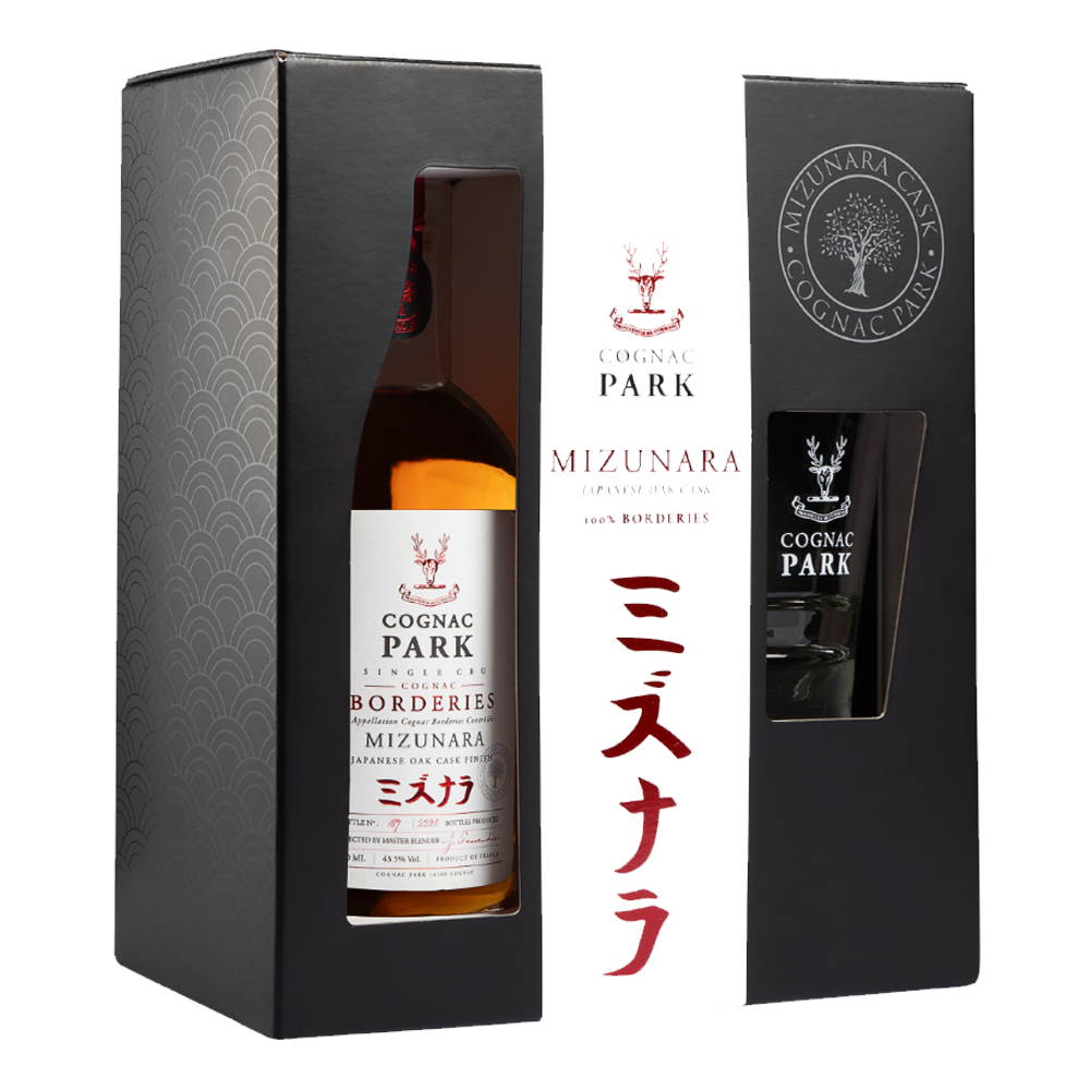 Koniak Park Borderies Mizunara 43,5% 700 ml + szklanka