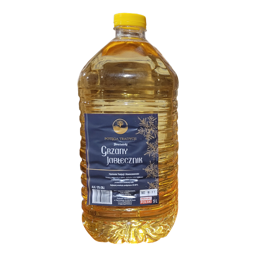 Wino Vin-Kon Słowiański Grzaniec Jabłecznik 12% białe słodkie 5000 ml