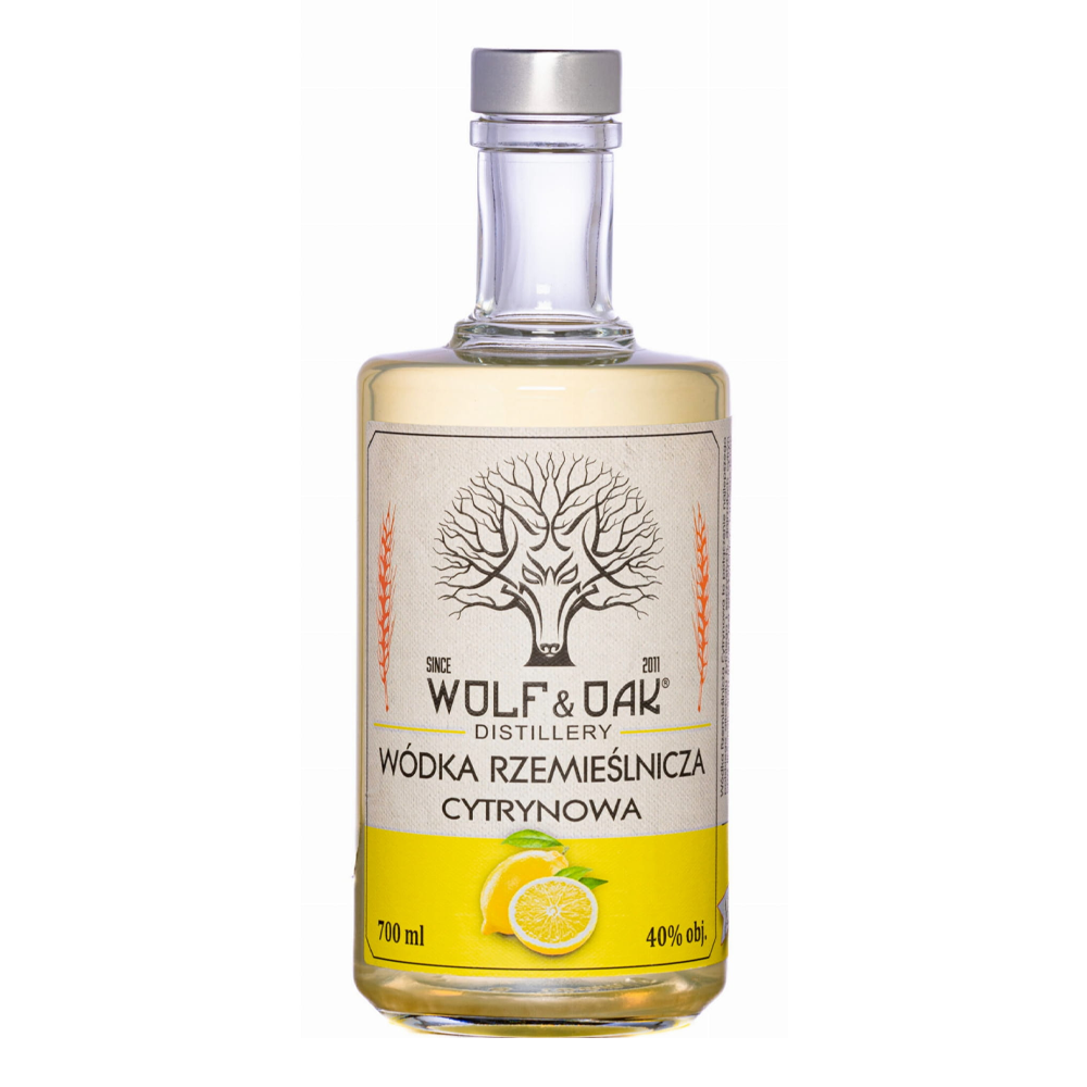 Wódka Wolf Oak Gin Cytrynowa 38% 700 ml