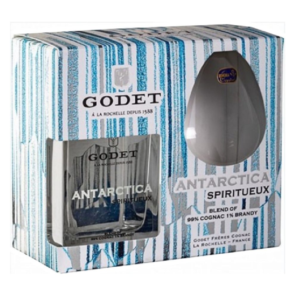 Brandy Godet Antarctica 40% 500 ml + kieliszek