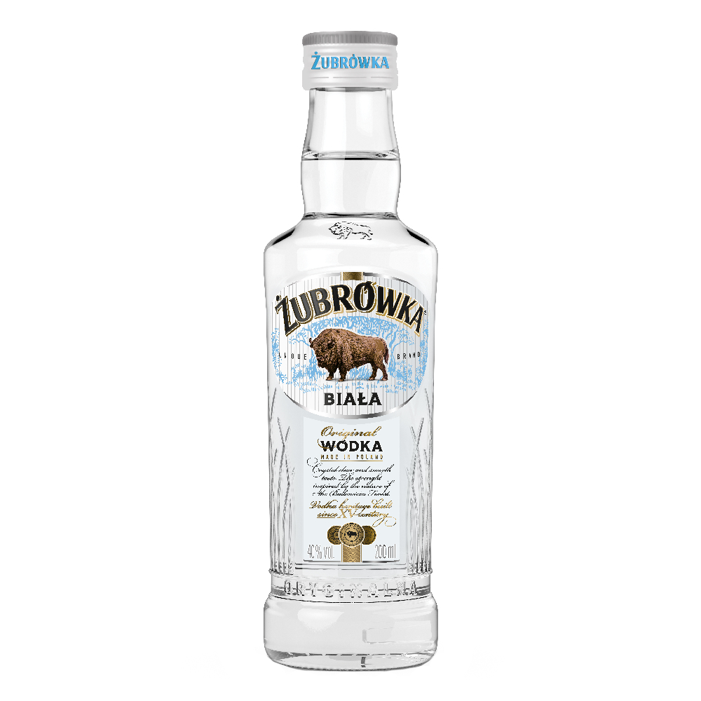Wódka Żubrówka Biała 40% 200 ml