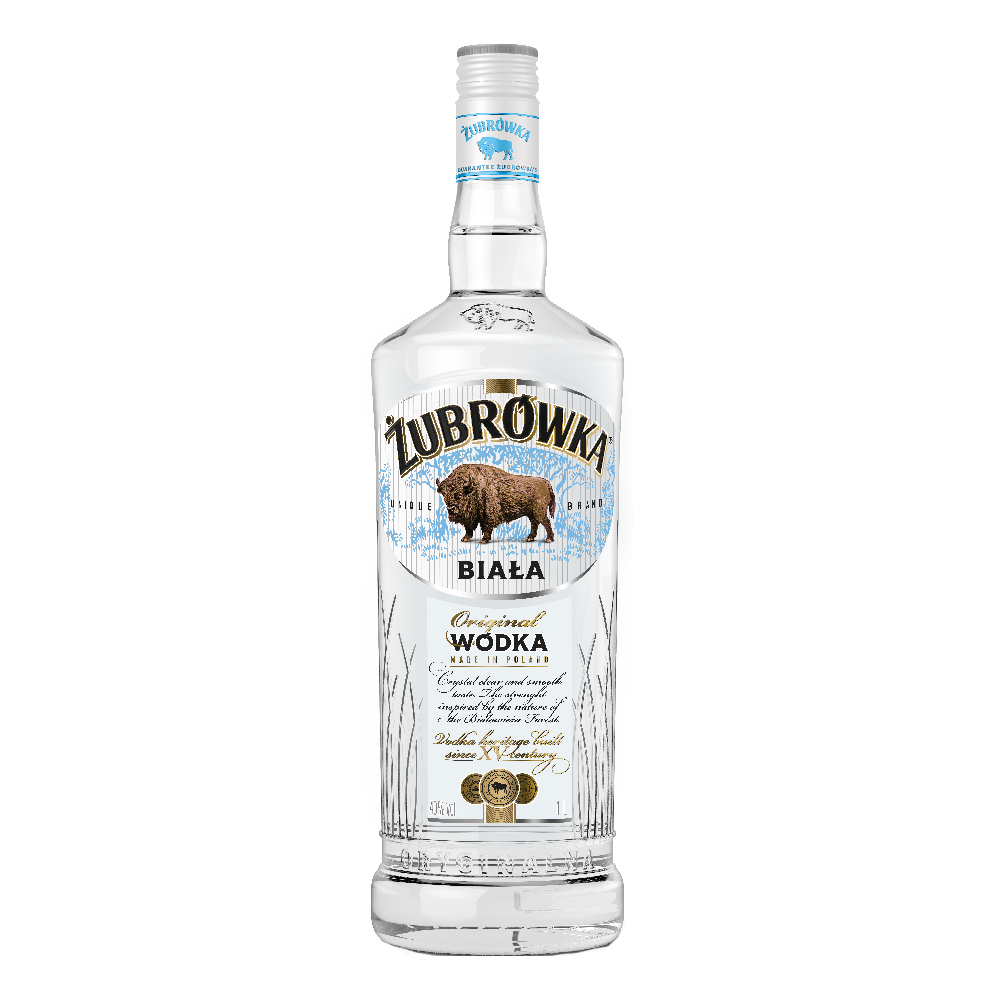 Wódka Żubrówka Biała 40% 1000 ml