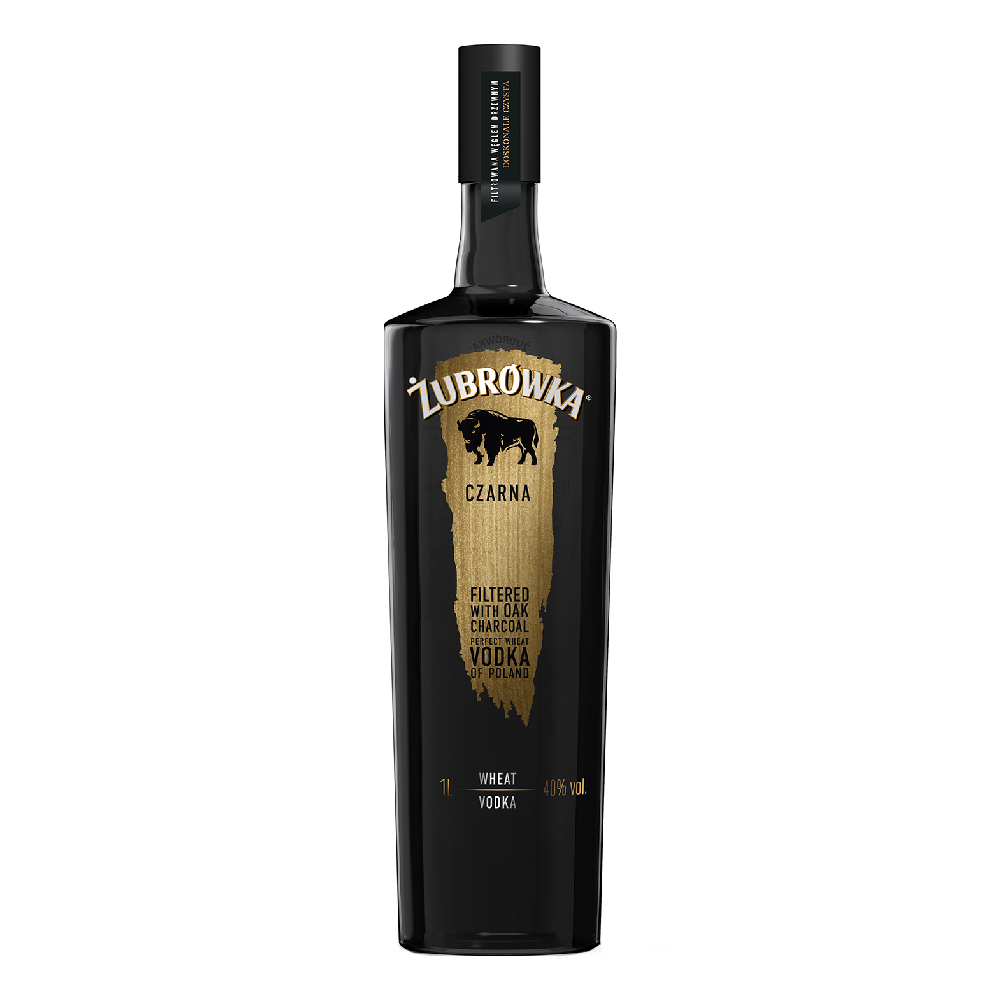 Wódka Żubrówka Czarna 40% 1000 ml