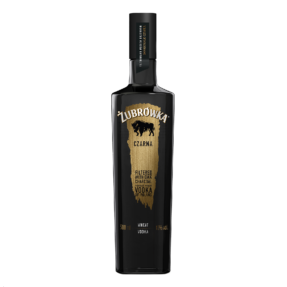 Wódka Żubrówka Czarna 40% 500 ml