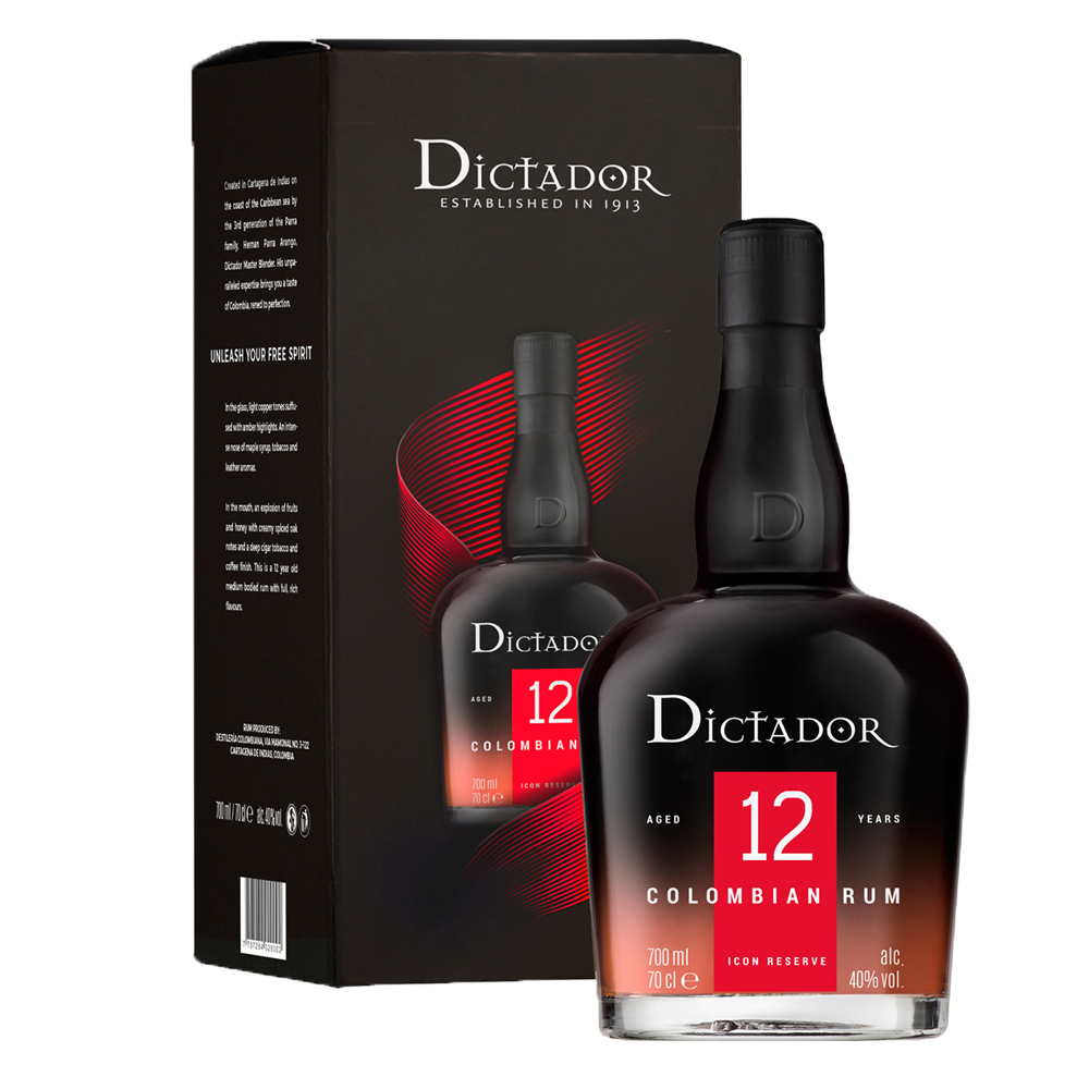 Rum Dictador 12 YO 40% 700 ml kartonik