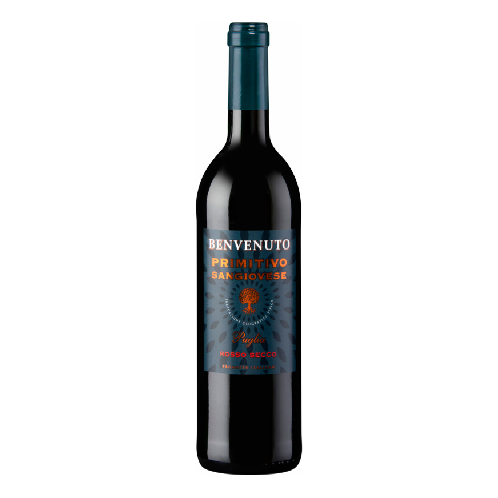Wino Benvenuto Primitivo 13,5% czerwone wytrawne 750 ml