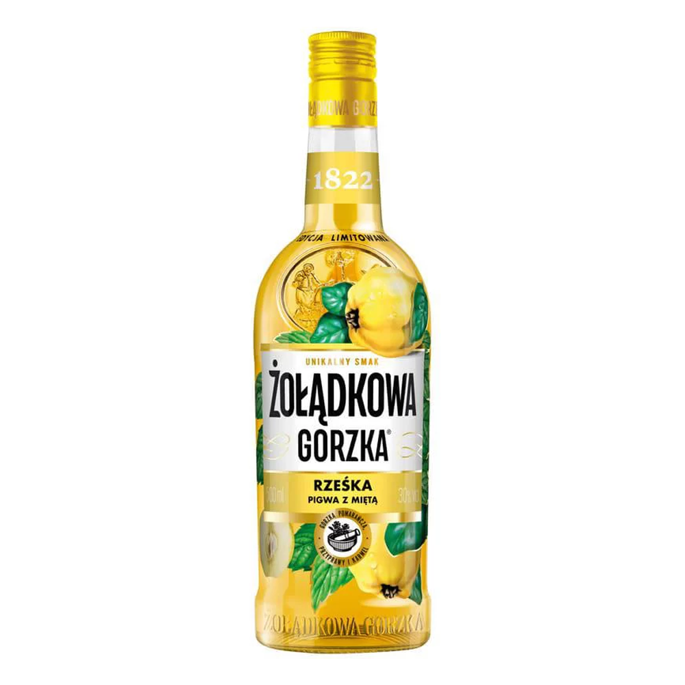 Wódka Żołądkowa Gorzka Rześka Pigwa z Mięta 30% 500 ml