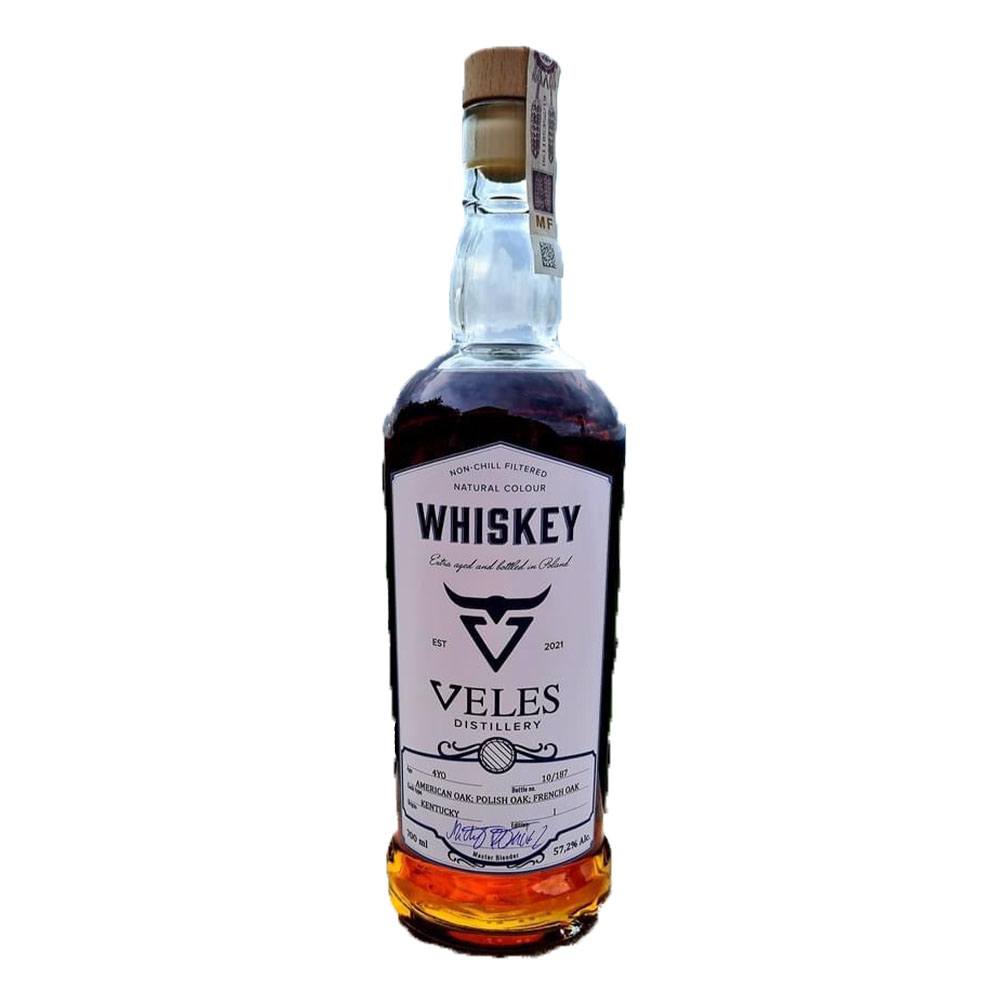 Whisky Veles 4 YO 9MO American Oak French Oak Vino Santo Cask 57,3% 700 ml