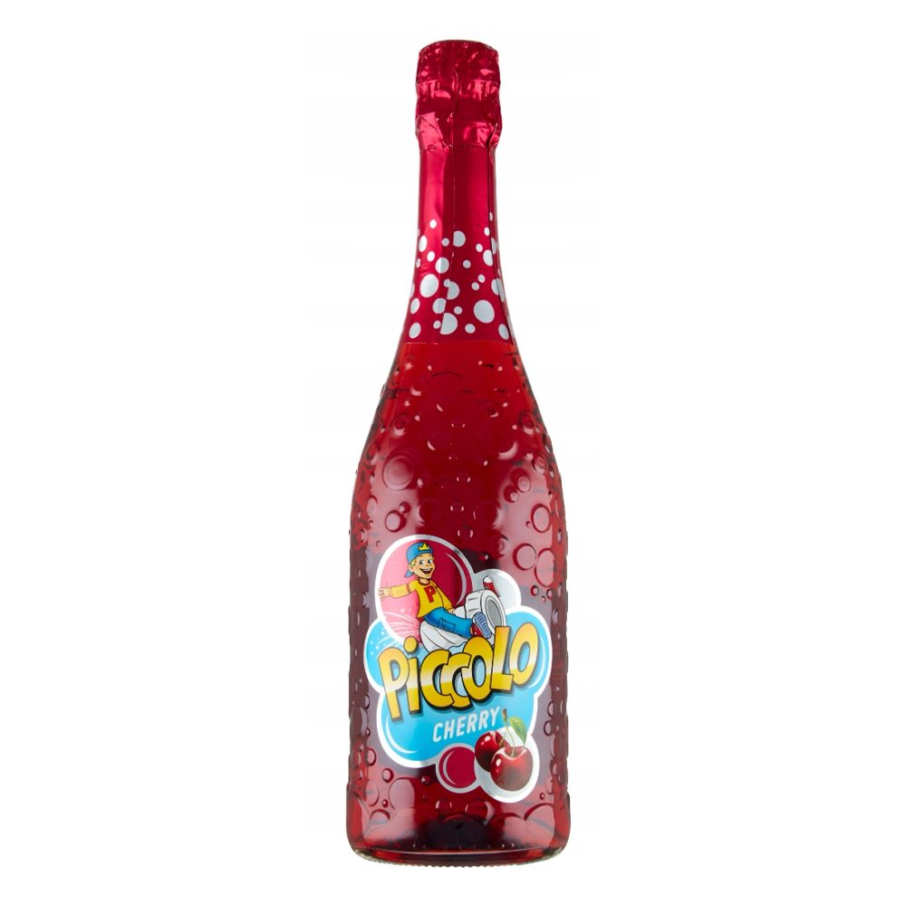Szampan Piccolo Wiśnia czerwone słodkie 750 ml bezalkoholowe musujące