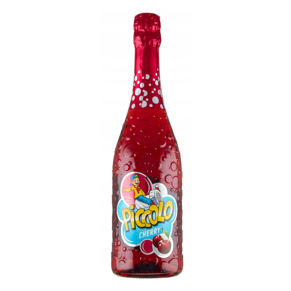 Szampan Piccolo Wiśnia czerwone słodkie 750 ml bezalkoholowe musujące