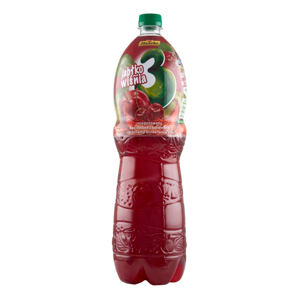 Napój Zbyszko 3 Jabłko Wiśnia 1750 ml gazowany