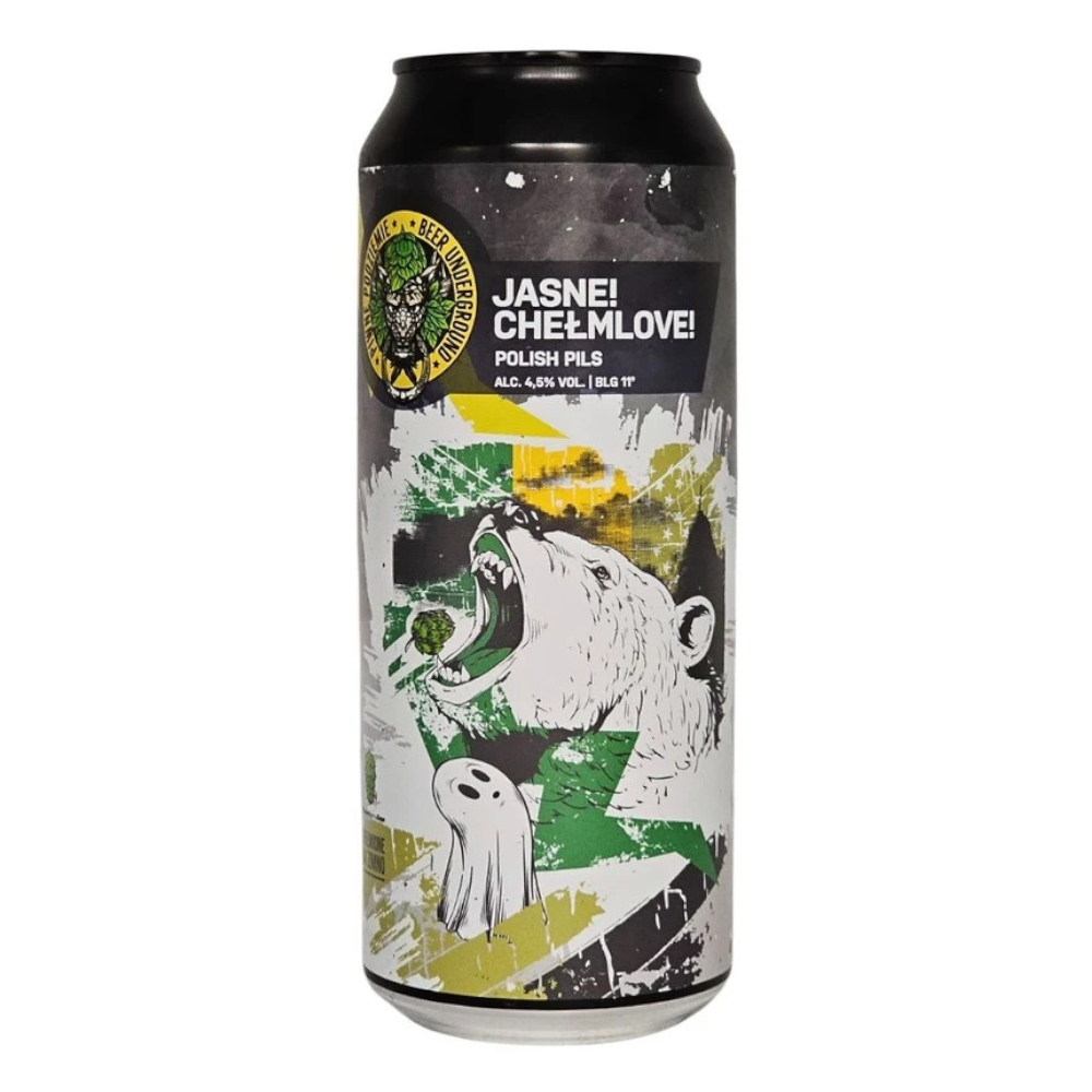Piwo Piwne Podziemie Jasne! Chełmlove! 4,5% 500 ml puszka