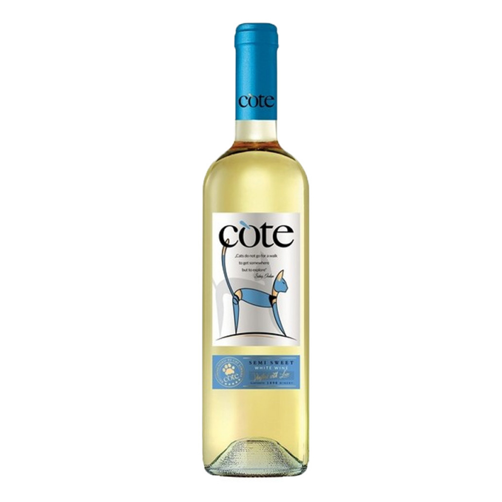 Wino Cote White 12% białe półsłodkie 750 ml