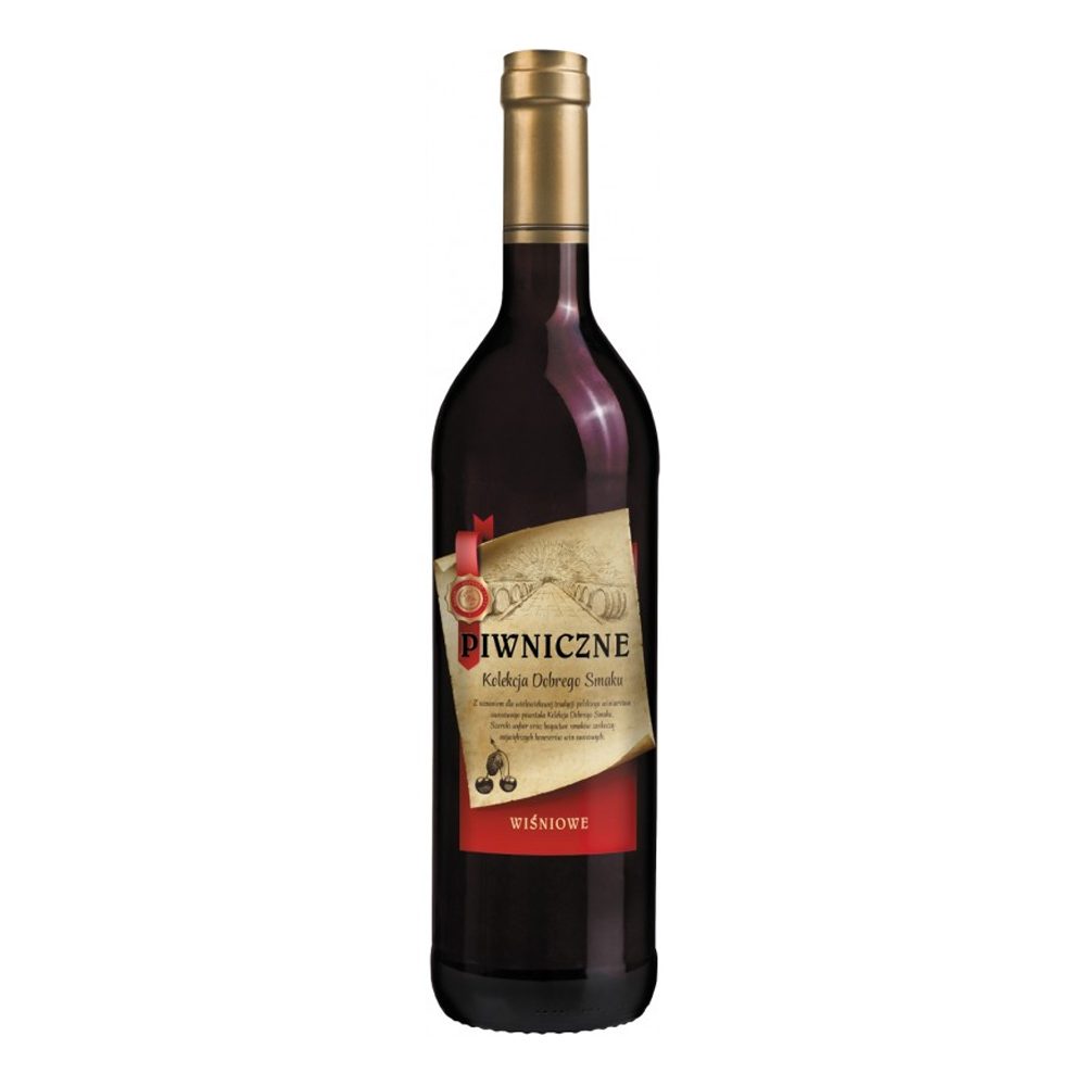 Wino Piwniczne Wiśniowe 13% czerwone słodkie 750 ml