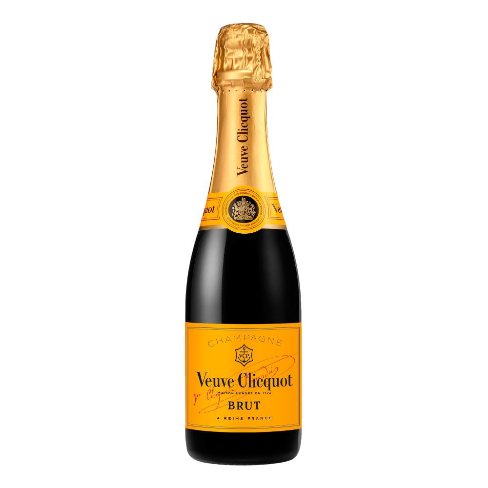 Szampan Veuve Clicquot Brut 12,5% biały wytrwany 375 ml
