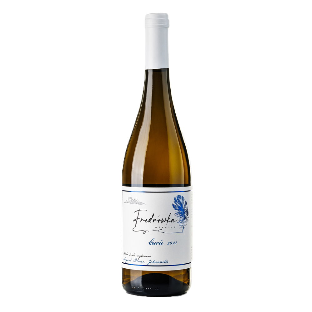 Wino Winnica Fredrówka Cuvée 2021 12% białe wytrawne 750 ml