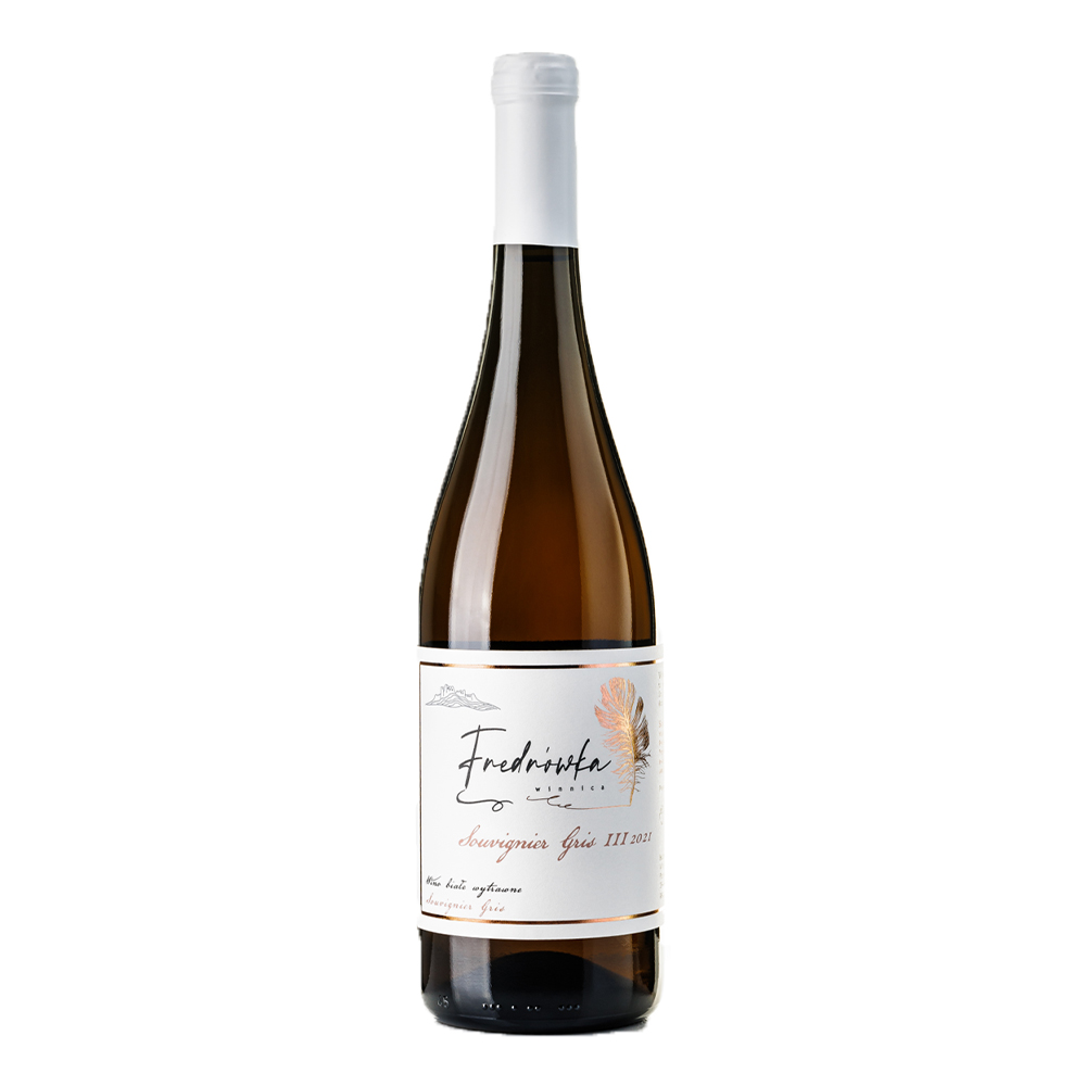 Wino Winnica Fredrówka Souvignier Gris Ⅲ  2021 11% białe wytrawne 750 ml