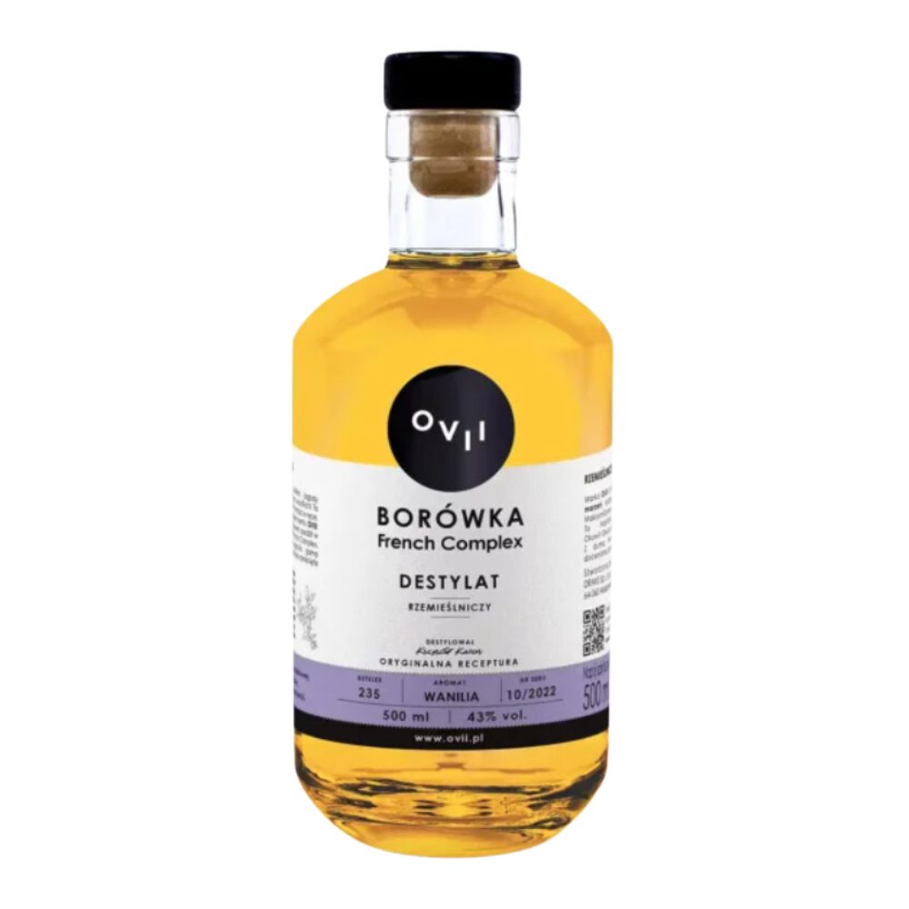 Destylat Ovii z Borówek French Complex 43% 500 ml