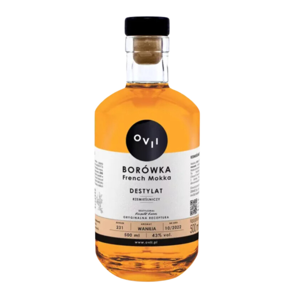 Ovii Destylat z Borówek French Mocca 43% 500 ml