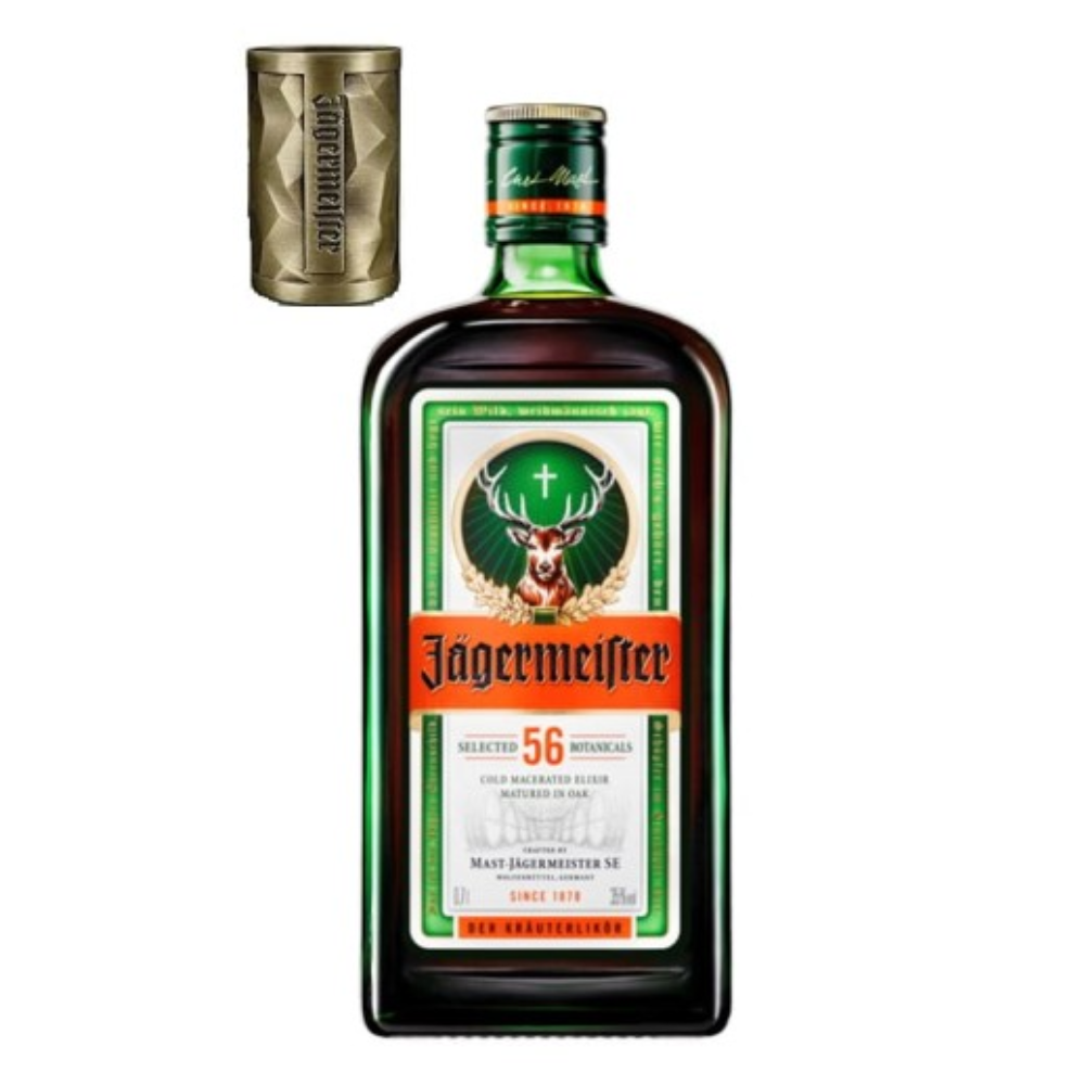 Likier Jagermeister 35% 700 ml + 3 Polygonbecher