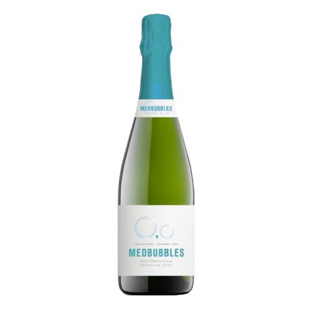 Wino Medbubbles 0% białe wytrawne 750 ml