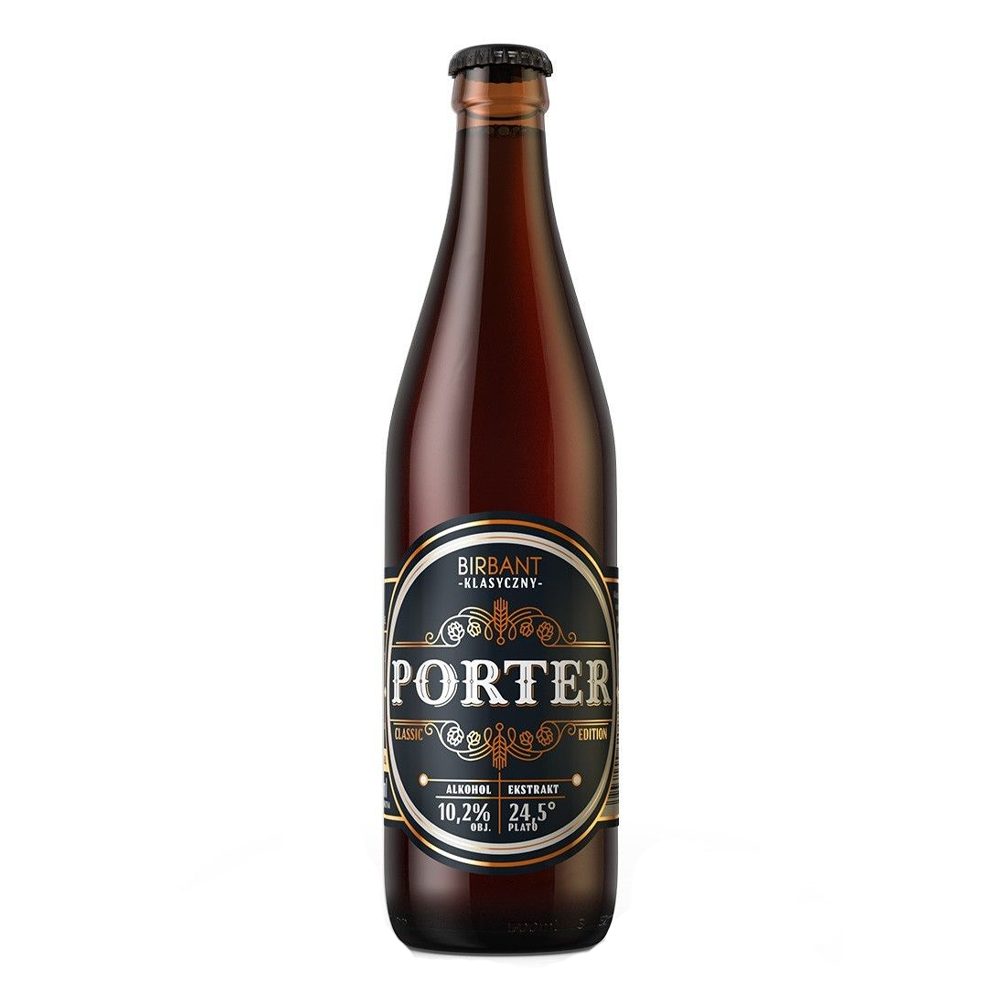 Piwo Birbant Porter Klasyczny 10,2% 500 ml
