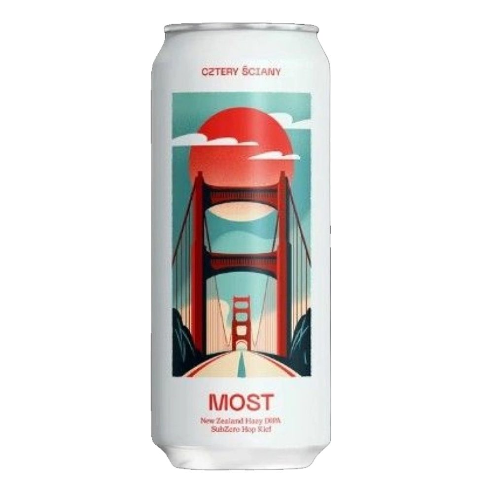 Piwo Cztery Ściany Most New Zealand Hazy DIPA SubZero Hop Kief 6,5% 500 ml puszka