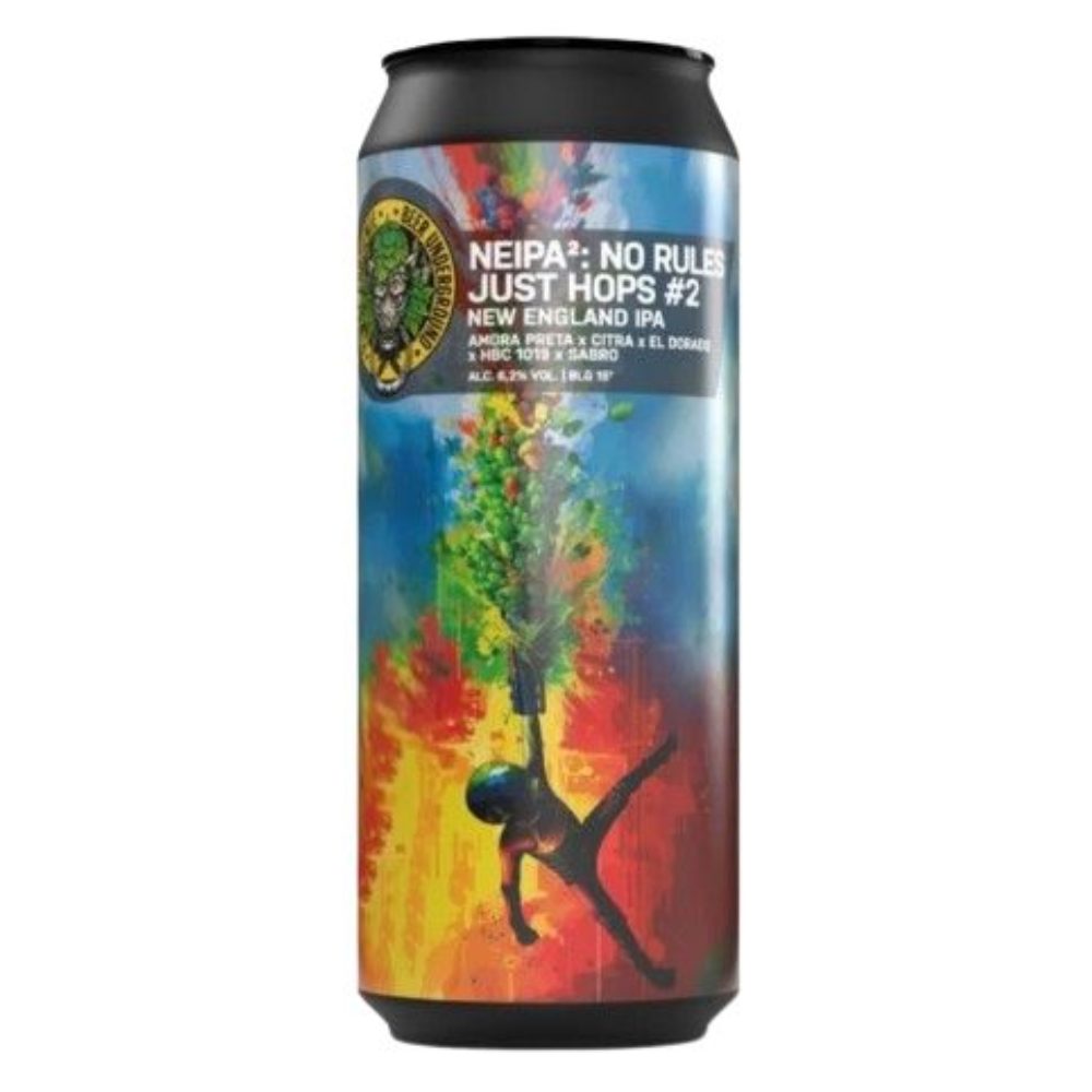 Piwo Piwne Podziemie NEIPA2: No Rules Just Hops #2 - New England IPA 6,2% 500 ml Puszka
