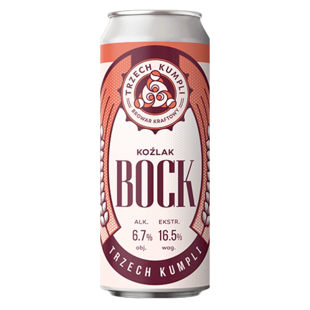 Piwo Trzech Kumpli Bock 6,7% 500 ml Puszka