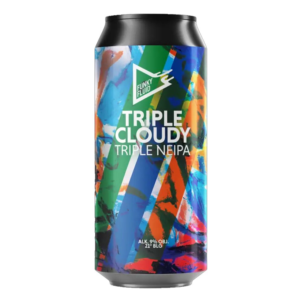 Piwo Funky Fluid Triple Cloudy Triple NEIPA 9% 500 ml puszka