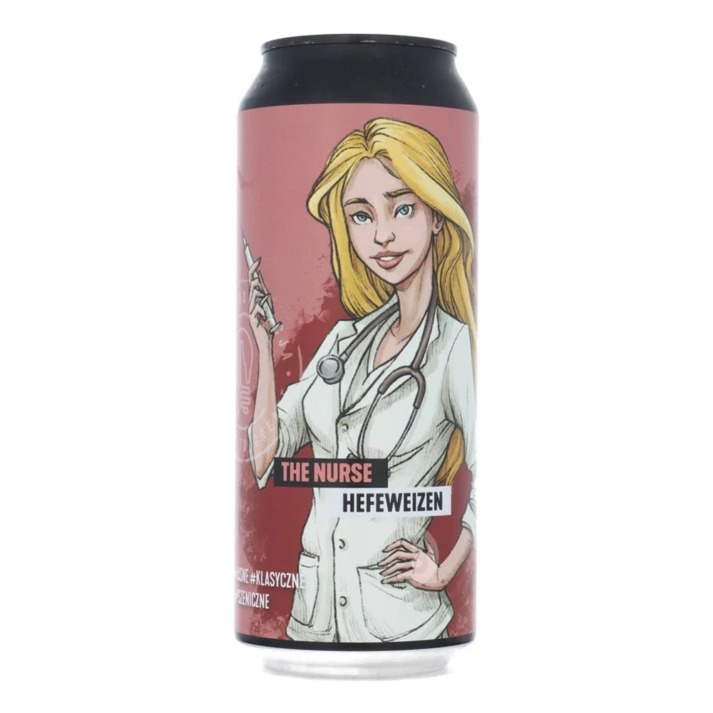 Piwo Brokreacja The Nurse Hefe-Weizen 4,9% 500 ml puszka