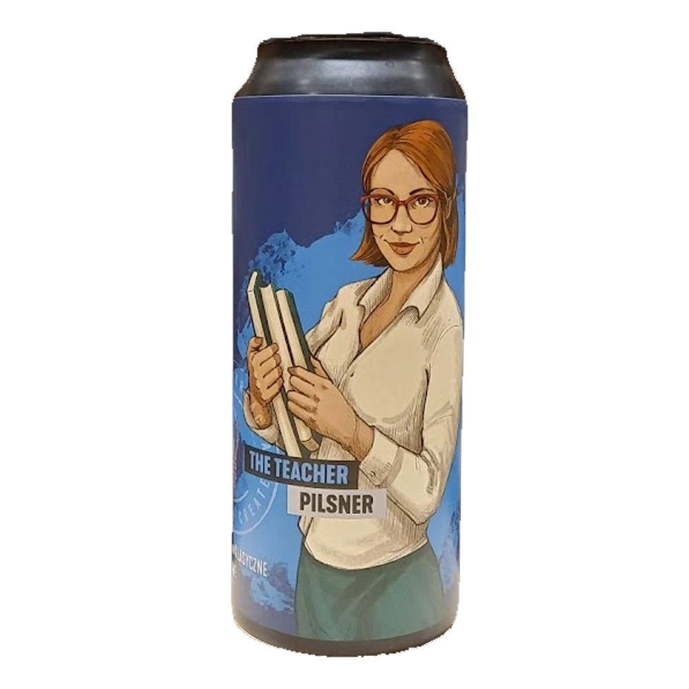 Piwo Brokreacja The Teacher Pilsner 4,8% 500 ml puszka