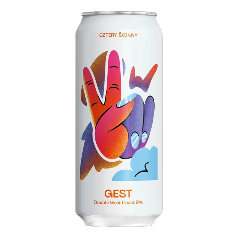 Piwo Cztery ściany Gest Double West Coast Ipa 7,8% 500 ml puszka