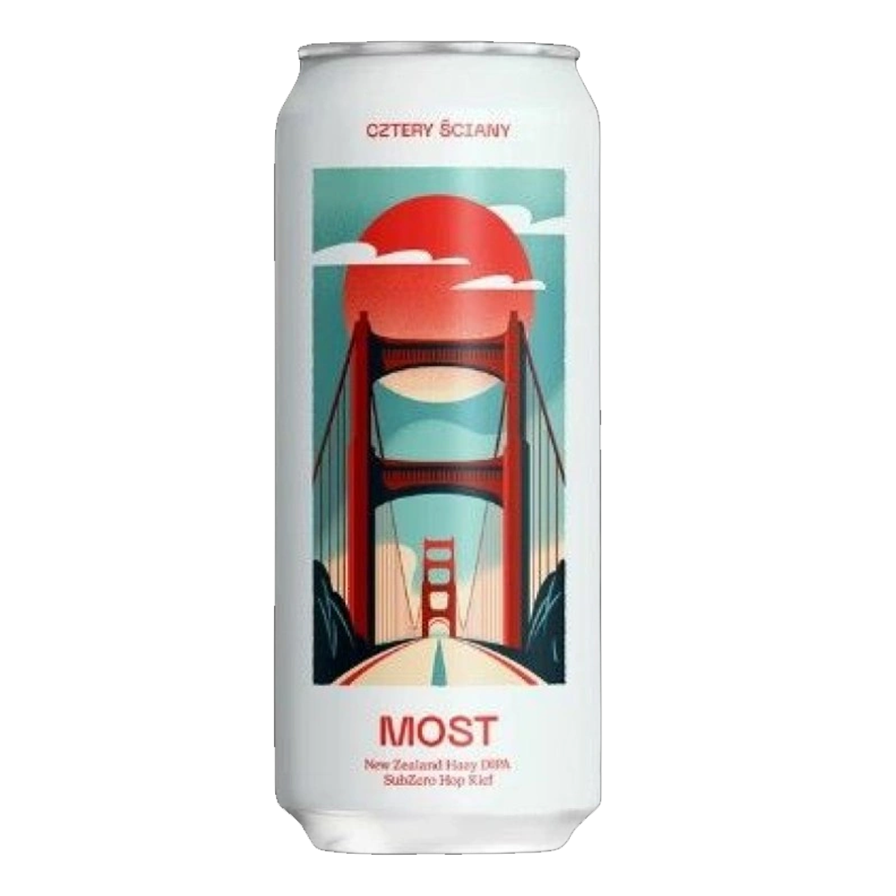 Piwo Cztery Ściany Most New Zealand Hazy DIPA SubZero Hop Kief 6,5% 500 ml puszka