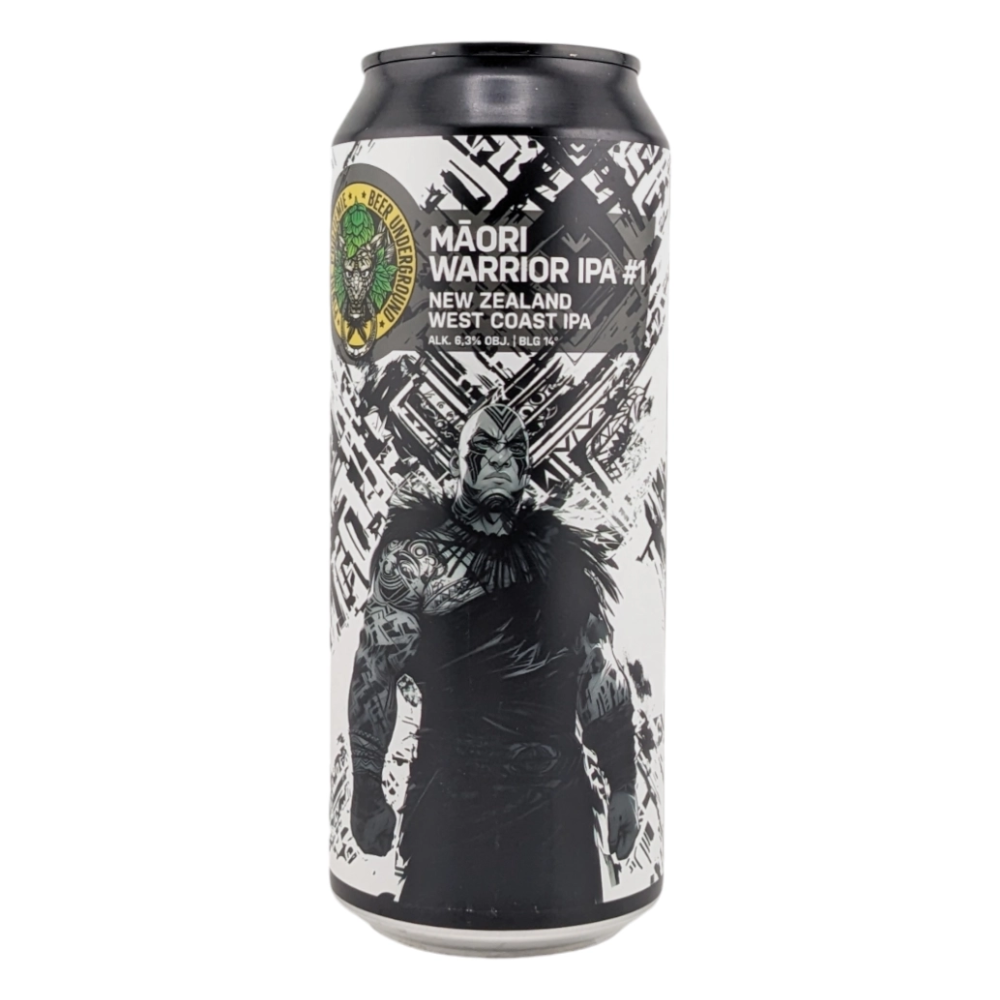 Piwo Piwne Podziemie Maori Warrior IPA #1 - New Zealand West Coast IPA 6,3% 500 ml Puszka
