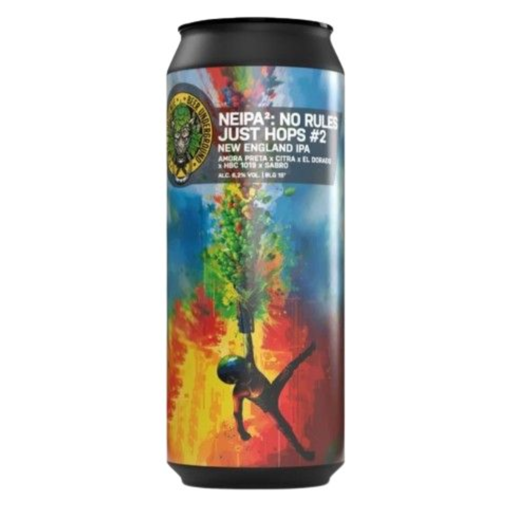 Piwo Piwne Podziemie NEIPA2: No Rules Just Hops #2 - New England IPA 6,2% 500 ml Puszka