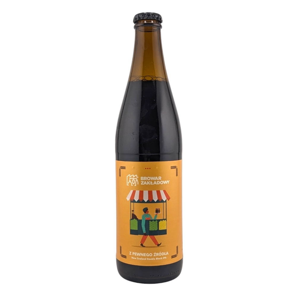 Piwo Zakładowy z Pewnego Źródła - New Zealand Double Black IPA 7,7% 500 ml