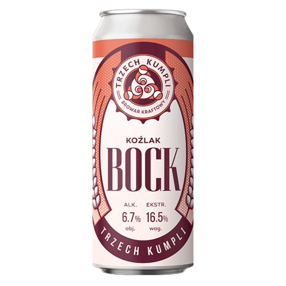 Piwo Trzech Kumpli Bock 6,7% 500 ml Puszka