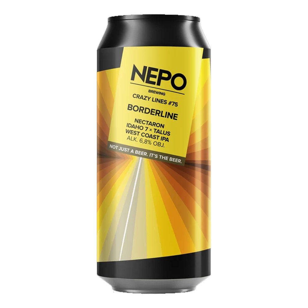 Piwo Nepomucen Crazy Lines #75 Borderline Nectaron Idaho7, Talus West Coast Ipa 6,8% 500 ml puszka