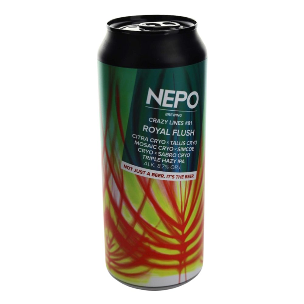 Piwo Nepomucen Crazy Lines #81 Royal Flush 8,7% 500 ml puszka