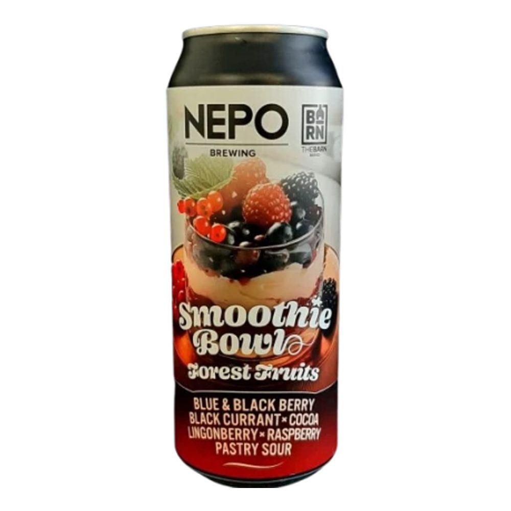 Piwo Nepomucen Smoothie Bowl Forest Fruit The Barn - Bleu Black Berry, Black Currant, Cocoa, Lingonberry 5,3% 500 ml puszka