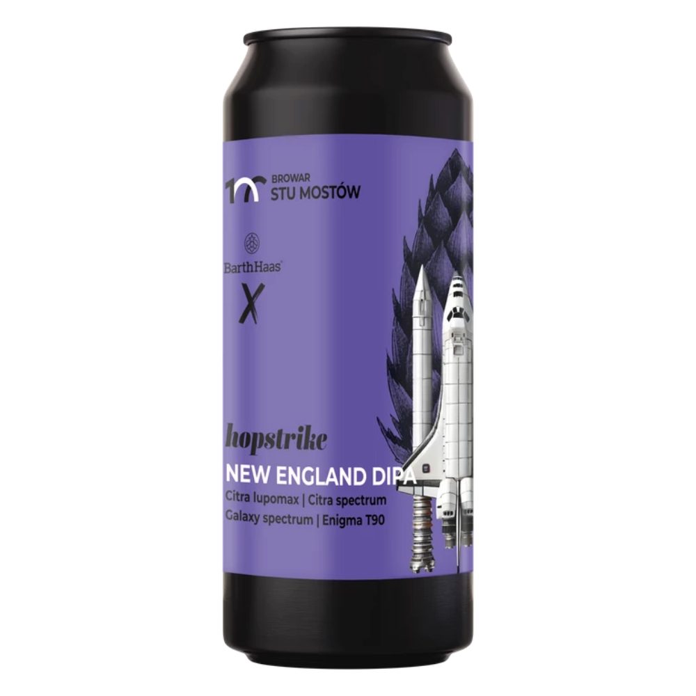Piwo Stu Mostów Hopstrike - New England DIPA 8% 440 ml Puszka